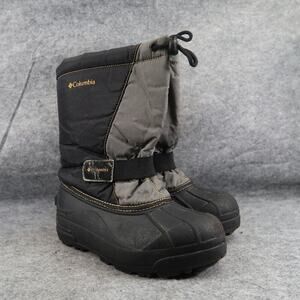 Columbia Shoes Kids 3 Snow Boots Pull On Active Outdoor Winter Sportswear Black